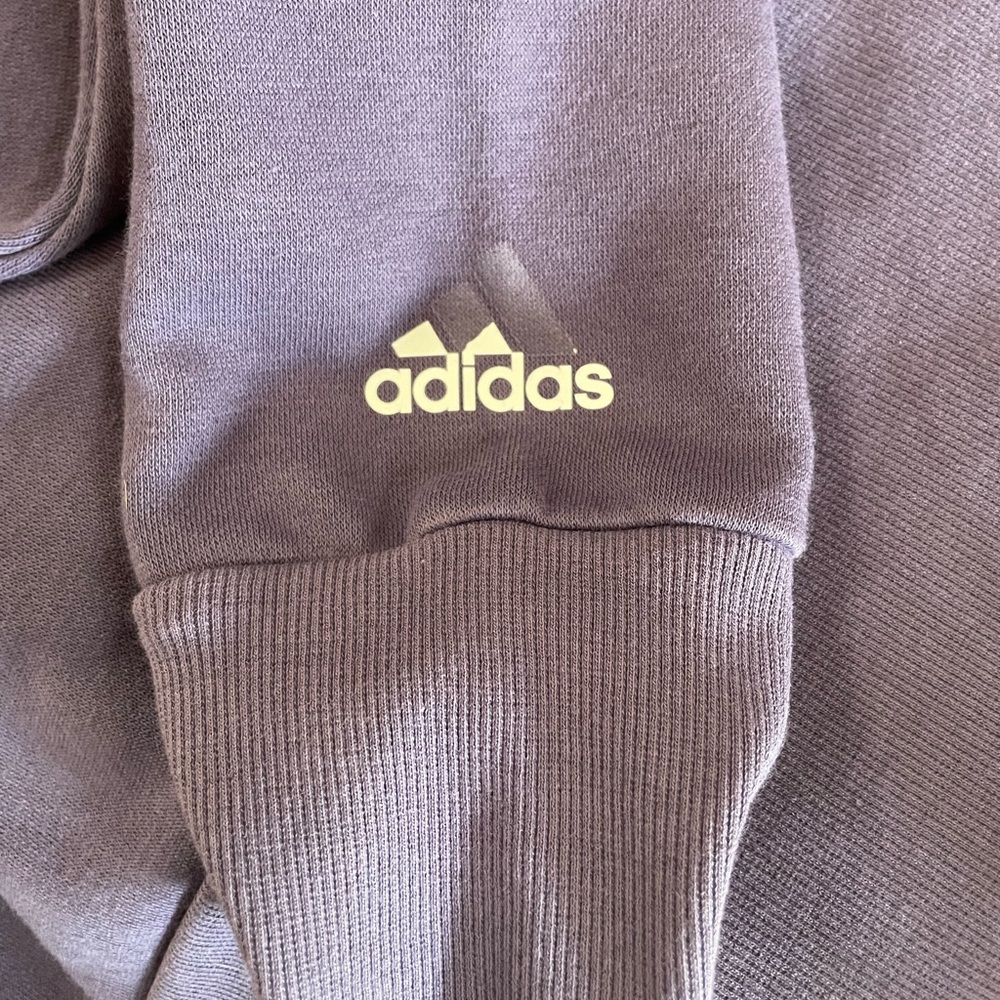Adidas Hoodie Sweatshirt Purple Pullover Drawstrings - Picture 7 of 7